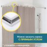 Карниз для ванной Угловой Г образный 170х95 Усиленный 25 мм MrKARNIZ фото 7